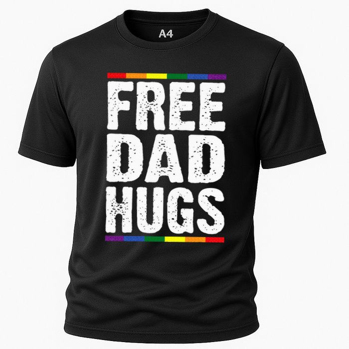 Free Dad Hugs Lgbt Supports Happy Pride Month Cooling Performance Crew T-Shirt
