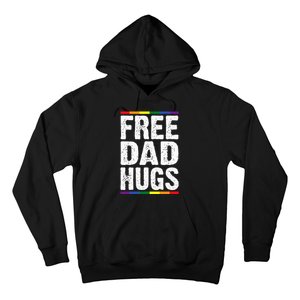 Free Dad Hugs Lgbt Supports Happy Pride Month Hoodie