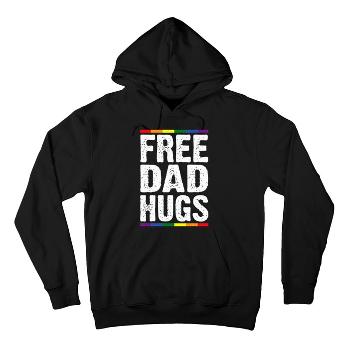 Free Dad Hugs Lgbt Supports Happy Pride Month Hoodie