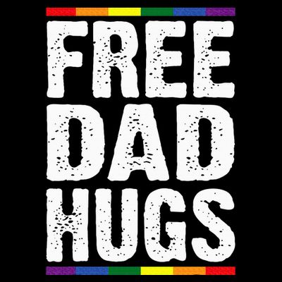 Free Dad Hugs Lgbt Supports Happy Pride Month T-Shirt