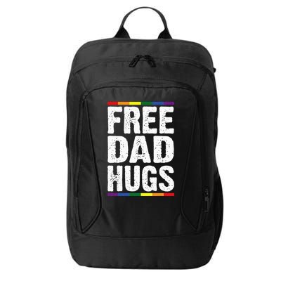 Free Dad Hugs Lgbt Supports Happy Pride Month City Backpack