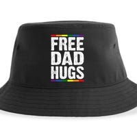 Free Dad Hugs Lgbt Supports Happy Pride Month Sustainable Bucket Hat