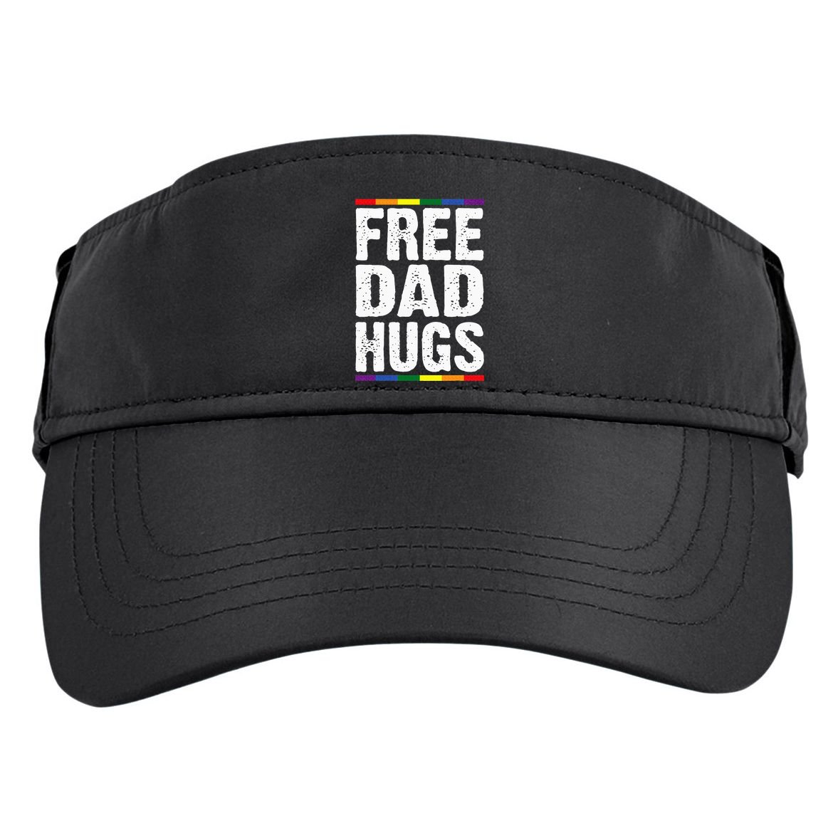 Free Dad Hugs Lgbt Supports Happy Pride Month Adult Drive Performance Visor