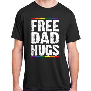 Free Dad Hugs Lgbt Supports Happy Pride Month Adult ChromaSoft Performance T-Shirt