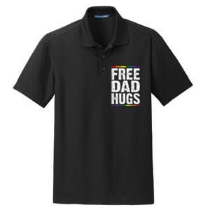 Free Dad Hugs Lgbt Supports Happy Pride Month Dry Zone Grid Polo