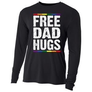 Free Dad Hugs Lgbt Supports Happy Pride Month Cooling Performance Long Sleeve Crew