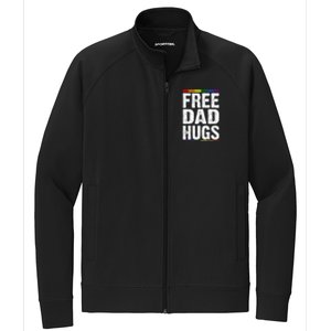 Free Dad Hugs Lgbt Supports Happy Pride Month Stretch Full-Zip Cadet Jacket