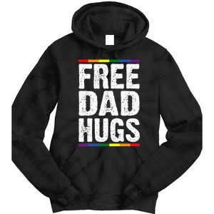 Free Dad Hugs Lgbt Supports Happy Pride Month Tie Dye Hoodie