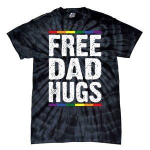 Free Dad Hugs Lgbt Supports Happy Pride Month Tie-Dye T-Shirt