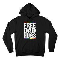 Free Dad Hugs Lgbt Supports Happy Pride Month Tall Hoodie