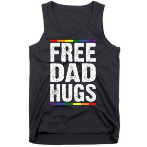 Free Dad Hugs Lgbt Supports Happy Pride Month Tank Top