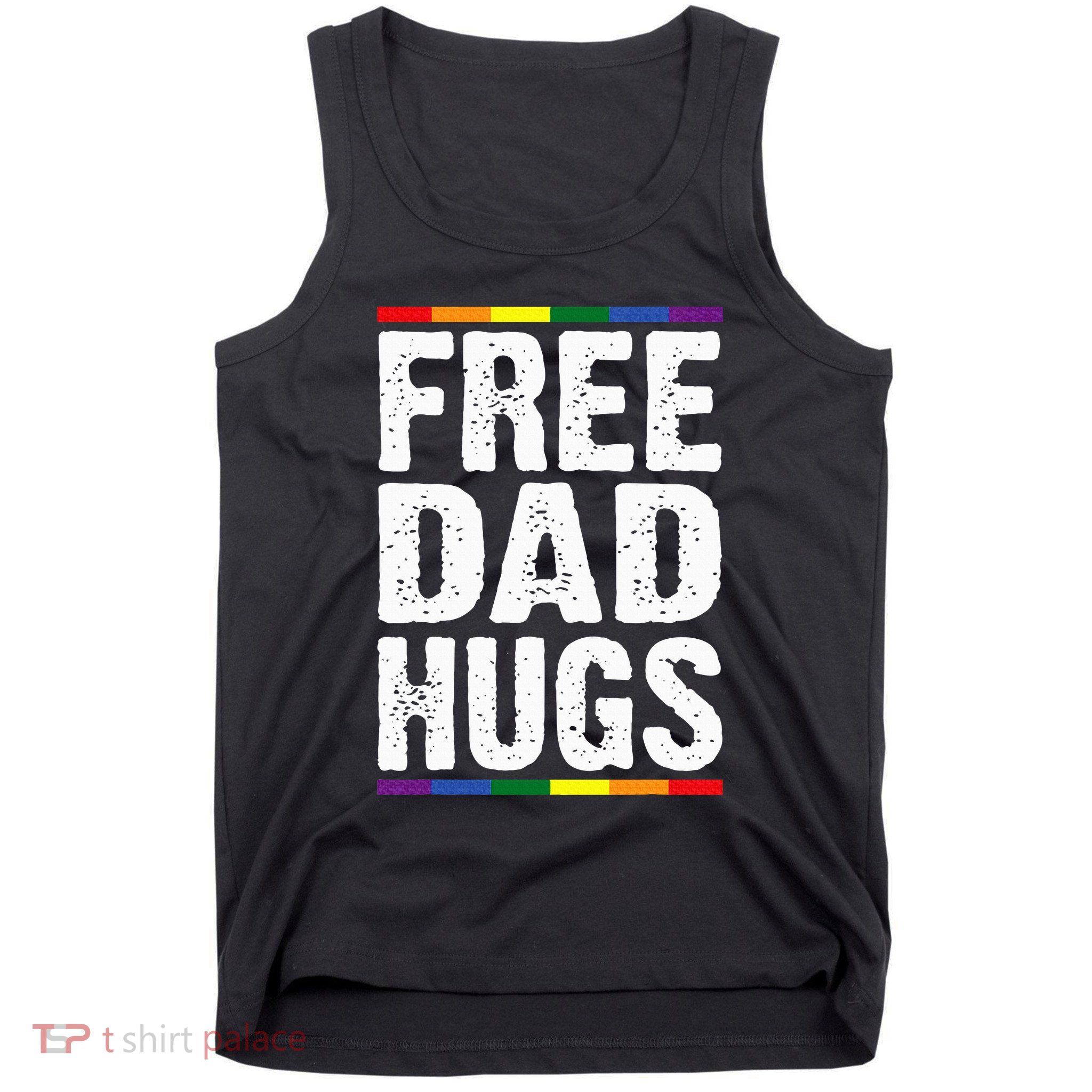 Free Dad Hugs Lgbt Supports Happy Pride Month Tank Top