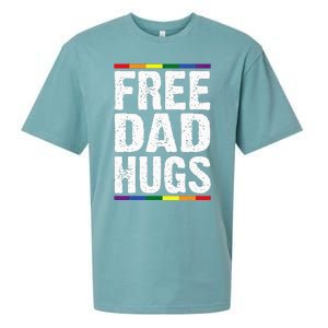 Free Dad Hugs Lgbt Supports Happy Pride Month Sueded Cloud Jersey T-Shirt