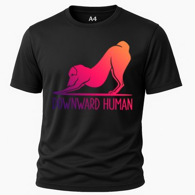 Funny Downward Hu Dog Yoga Design Cool Anime Print Meaningful Gift Performance Shirt
