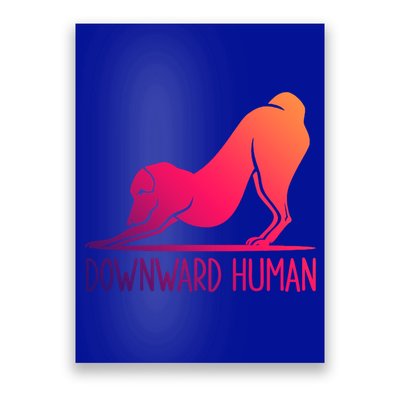 Funny Downward Hu Dog Yoga Design Cool Anime Print Meaningful Gift Poster