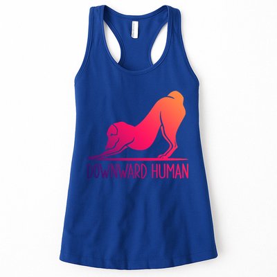 Funny Downward Hu Dog Yoga Design Cool Anime Print Meaningful Gift Womens Tank Top