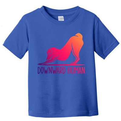Funny Downward Hu Dog Yoga Design Cool Anime Print Meaningful Gift Toddler T-Shirt