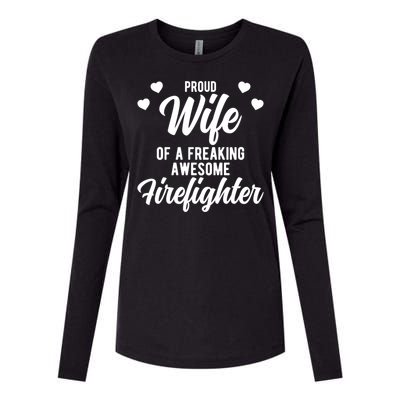 Fire Departt Husband Design For Firefighter Wife Gift Womens Cotton Relaxed Long Sleeve T-Shirt