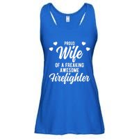 Fire Departt Husband Design For Firefighter Wife Gift Ladies Essential Flowy Tank