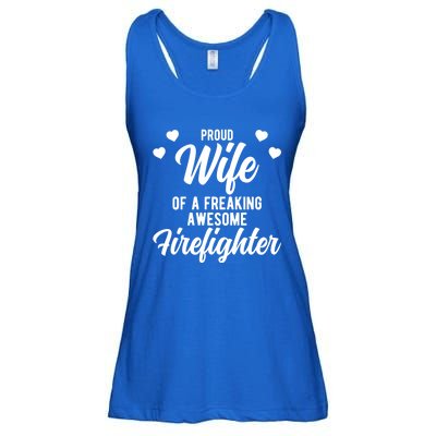 Fire Departt Husband Design For Firefighter Wife Gift Ladies Essential Flowy Tank