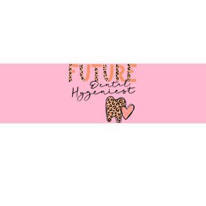 Future Dental Hygienist Cute Leopard Print Heart Design Bumper Sticker