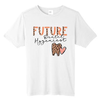 Future Dental Hygienist Cute Leopard Print Heart Design Tall Fusion ChromaSoft Performance T-Shirt