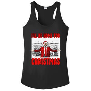 Funny DaddyS Home Trump I’Ll Be Home For Christmas 2024 Ladies PosiCharge Competitor Racerback Tank