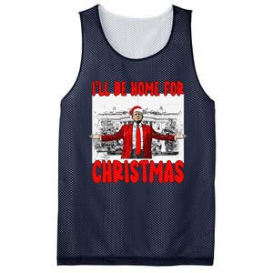 Funny DaddyS Home Trump I’Ll Be Home For Christmas 2024 Mesh Reversible Basketball Jersey Tank