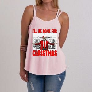 Funny DaddyS Home Trump I’Ll Be Home For Christmas 2024 Women's Strappy Tank