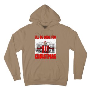 Funny DaddyS Home Trump I’Ll Be Home For Christmas 2024 Hoodie