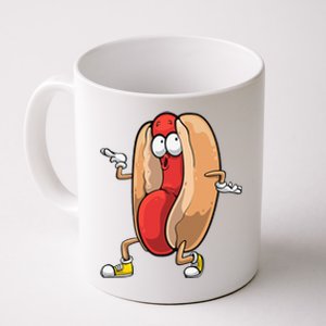 Funny Dancing Hot Dog Design For Hotdog Gag Coffee Mug