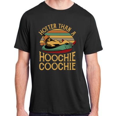 Funny Daddy Hotter Than A Hoochie Coochie Adult ChromaSoft Performance T-Shirt