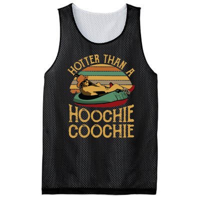 Funny Daddy Hotter Than A Hoochie Coochie Mesh Reversible Basketball Jersey Tank