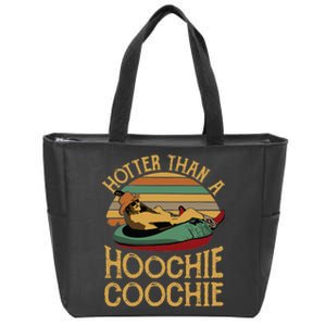 Funny Daddy Hotter Than A Hoochie Coochie Zip Tote Bag