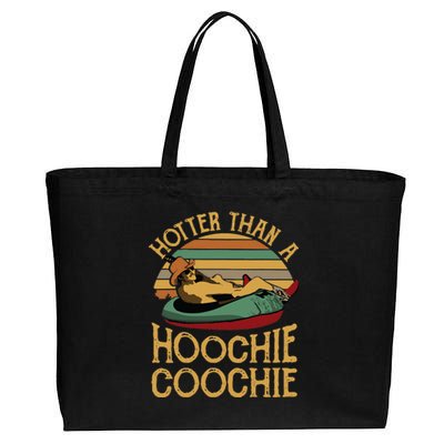 Funny Daddy Hotter Than A Hoochie Coochie Cotton Canvas Jumbo Tote