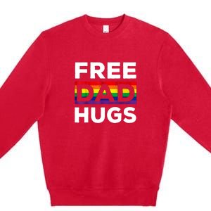 Free Dad Hug Premium Crewneck Sweatshirt