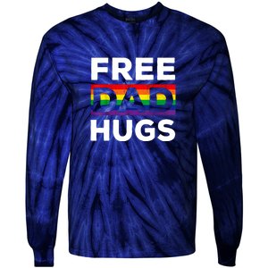 Free Dad Hug Tie-Dye Long Sleeve Shirt