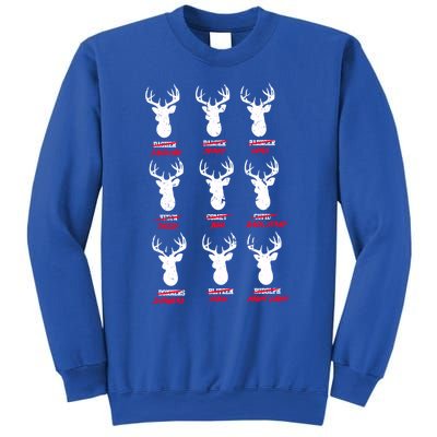 Funny Deer Hunters Santa's Reindeer Great Gift Deer Cuisine Funny Gift Sweatshirt