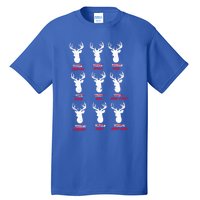 Funny Deer Hunters Santa's Reindeer Great Gift Deer Cuisine Funny Gift Tall T-Shirt