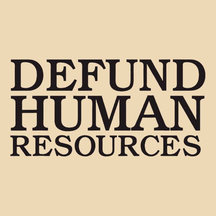 Funny Defund Human Resources Meme Zip Tote Bag