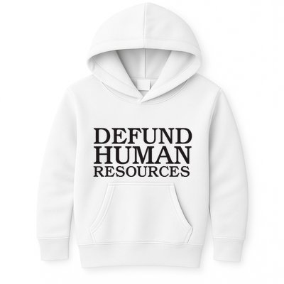 Funny Defund Human Resources Meme Kids Hoodie