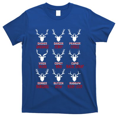 Funny Deer Hunting Hunters All Of Santa's Reindeer Funny Gift T-Shirt