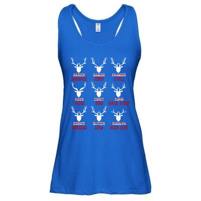 Funny Deer Hunting Hunters All Of Santa's Reindeer Funny Gift Ladies Essential Flowy Tank