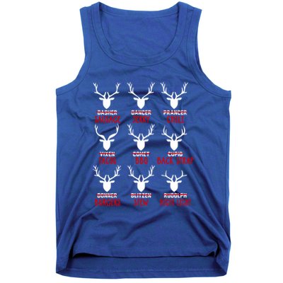 Funny Deer Hunting Hunters All Of Santa's Reindeer Funny Gift Tank Top