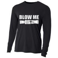Funny Duck Hunting Blow Me Duck Call Waterfowl Hunter Gift  Cooling Performance Long Sleeve Crew