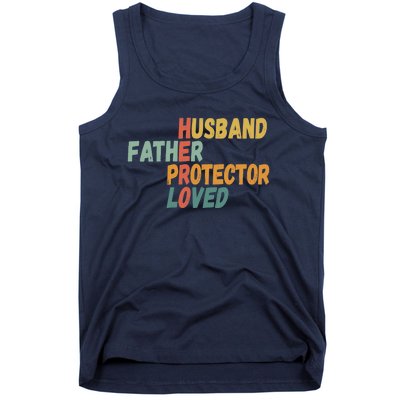 Father's Day Husband Father Protector Hero Loved - Dad Tank Top