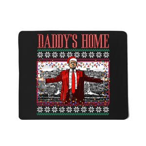 Funny DaddyS Home Trump Ugly Christmas Sweater Xmas Pajamas Mousepad