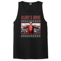 Funny DaddyS Home Trump Ugly Christmas Sweater Xmas Pajamas PosiCharge Competitor Tank