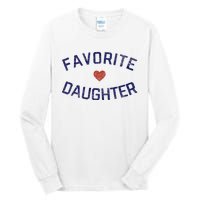 Favorite Daughter Heart Distressed Vintage Faded Classic Tall Long Sleeve T-Shirt