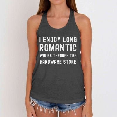 Funny Dad Handyman Hardware Store Tools Fathers Day Women's Knotted Racerback Tank